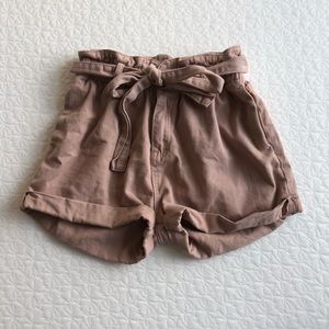 WISHLIST pink/coral denim shorts